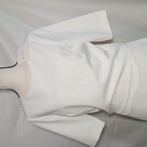 ELLEN TRACY SIMPLE WHITE DRESS